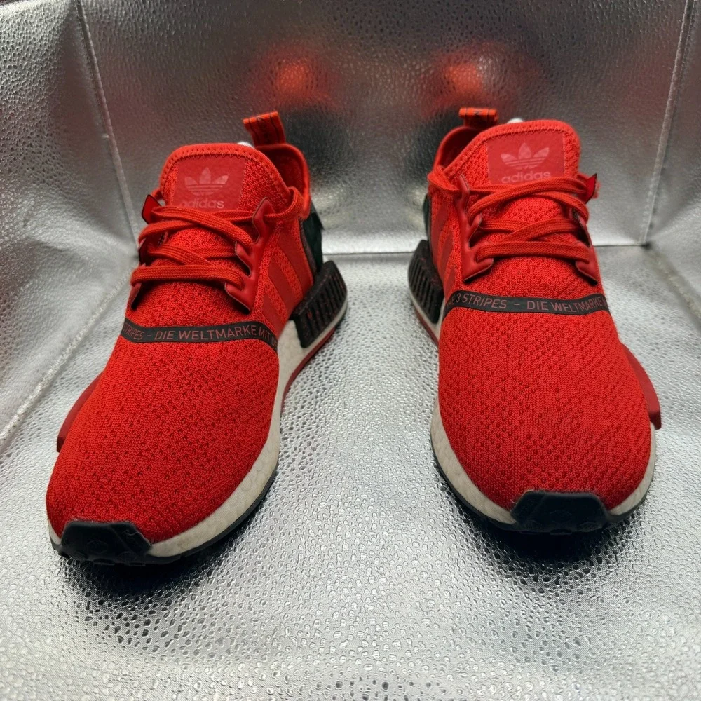 Size 7.5 Adidas NMD R1 Speckle Pack Scarlet Core Black Mens Sneaker Shoes EF3327